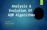 Analysis and Evolution of AQM Algortihms