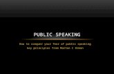 Public speaking:  key factors of conquering fear (samlerhuset)