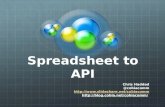 Turning Spreadsheets into APIs