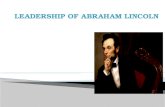 Leadership of abraham lincoln