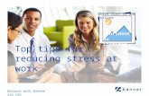 Top 10 tips for reducing stress at work