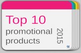 Top 10 promotional Products 2015