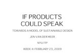 If Products Could Speak Feb 23 2009