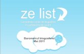 Barometrul Blogosferei Mai 2011 (ZeList)
