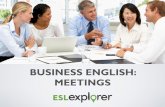Business English: Meeting Process