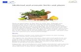 Medicinal and aromatic herbs and plants