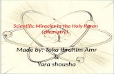 Scientific miracles in the holy quran