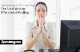 The Art of Writing Effective Job Postings
