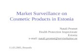 Market Surveillance On Cosmetic Products In Estonia