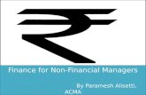 Finance for non financial managers ppt by paramesh a