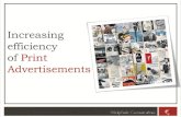 How to improve efficiency of a print advertisement