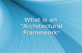 What Is An Architectural Framework