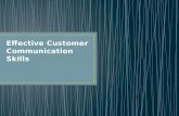 Effective Customer Communication Skills