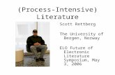 (Process-Intensive) Literature