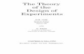 The Theory Of The Design Of Experiments [DOE]