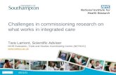Challenges in commissioning research on what works in integrated care