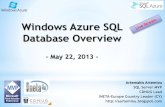 Windows Azure SQL Database Overview