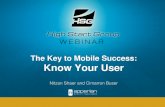 The Key to Mobile Success: Know Your User