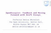 OpenEssayist: Feedback and moving forward with draft essays