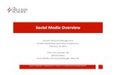 Social Media Overview - Presentation to Drucker School Marketing Association