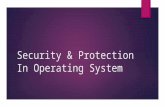 Security & protection in operating system