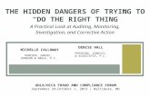 The Hidden Dangers of Trying to ‘Do the Right Thing:’ A Practical Look at Auditing, Monitoring and Investigation Pitfalls