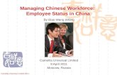 Managing Chinese Workforce - Employee Status In China