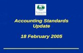 Accounting Standards Update 18 February 2005