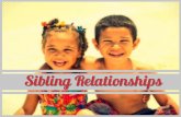 Sibling Relationships, Report Presentation on Human and Family Development Studies