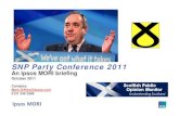 SNPConference 2011: Ipsos MORI Scotland Briefing Pack