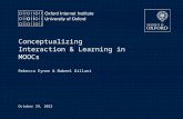 Towards conceptualising interaction and learning in Massive Open Online Courses (MOOCs)