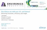 Inspire 2013 - How Alteryx can make you Rich and Famous - Environics