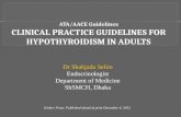Ata aace guideline on hypothyroidism dr shahjada selim