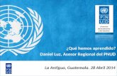 Daniel Luz - UNDP Regional Center for Latin America and Caribbean (RCLAC) | Panama