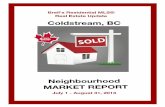 Coldstream BC Real Estate Market Update (July & Aug. 2013