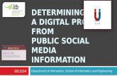 Determining a digital profile from public social media information.