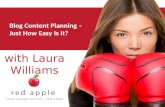 Blog Content Planning - Just How Easy Is It?