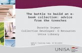 Snyman unisa battle to build an ebook collection
