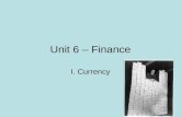 Unit 6 – finance
