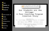 Our Students are the Village: A Peer Coaching program Creation Story