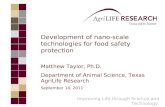 Development of nano-scale technologies for food safety protection