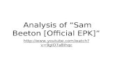 Analysis of Sam Beeton video