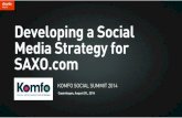 Developing a social media strategy for SAXO.com