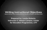 Writing instructional objectives[2013]