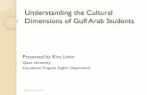 Understanding The Cultural Dimensions Of Gulf Arab Students