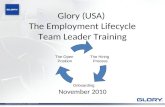 2010 Employment Lifecycle And Orientation Team Lead Training