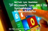 NetTask Lync Roadshow - Microsoft Cloud Strategy - Peter Gröpper