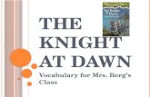 The Knight At Dawn Vocabulary