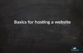 Basics for hosting a website