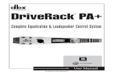 DriveRack PA Plus Manual 18-0483V-B